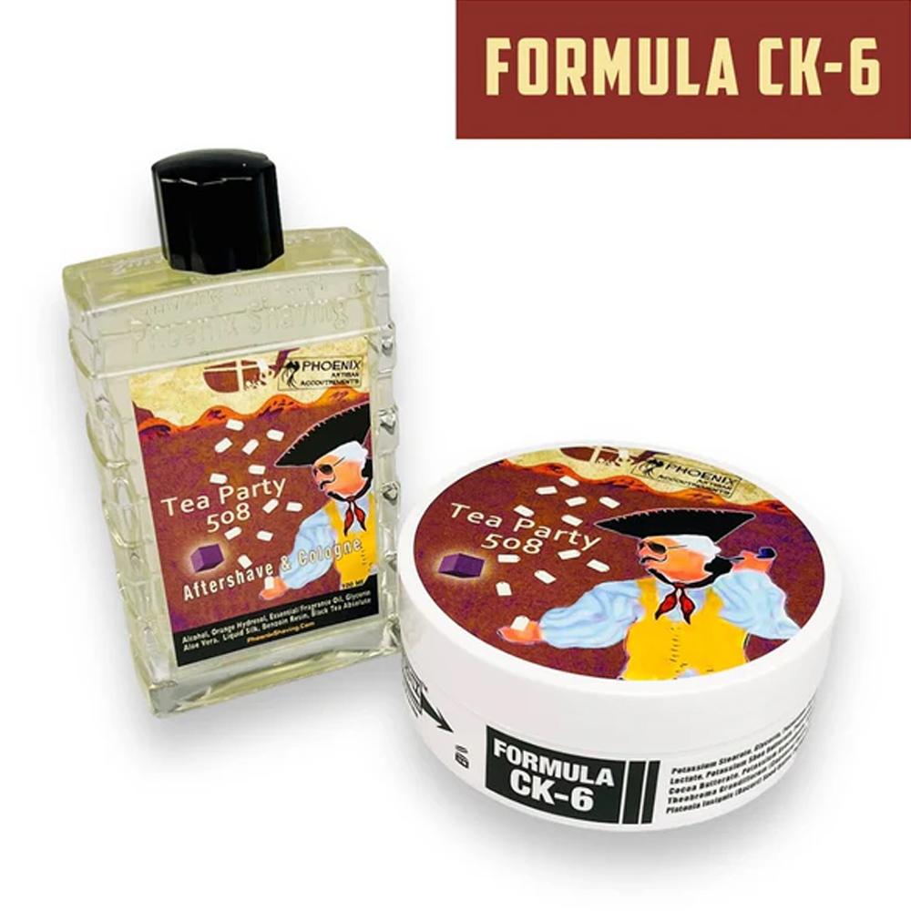 Phoenix-Tea Party 508绿茶白茶红茶柠檬佛手柑烟草 剃须皂须后水