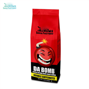 Java Factory-爪哇工厂 炸弹高咖啡因新鲜浓烈深度烘焙咖啡粉340g