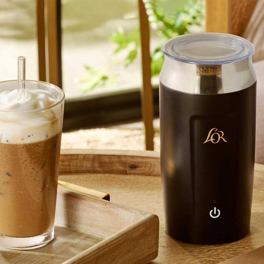 L'OR Barista-制作丝滑奶泡蒸牛奶泡用于热饮或冰饮便捷奶泡器