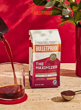 Bulletproof-防弹咖啡 Maximizer 纯黑中深度烘焙咖啡粉308g