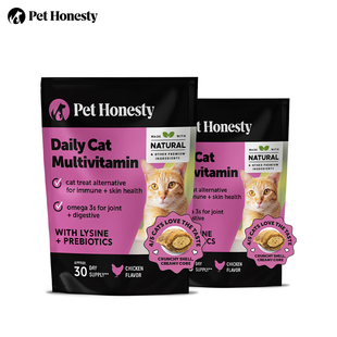 Pet Honesty-维护免疫关节肠道健康鸡肉味 猫咪双质地复合维生素
