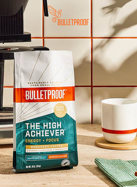 Bulletproof-防弹咖啡 专注能量高咖啡因中深度烘焙咖啡粉 284g