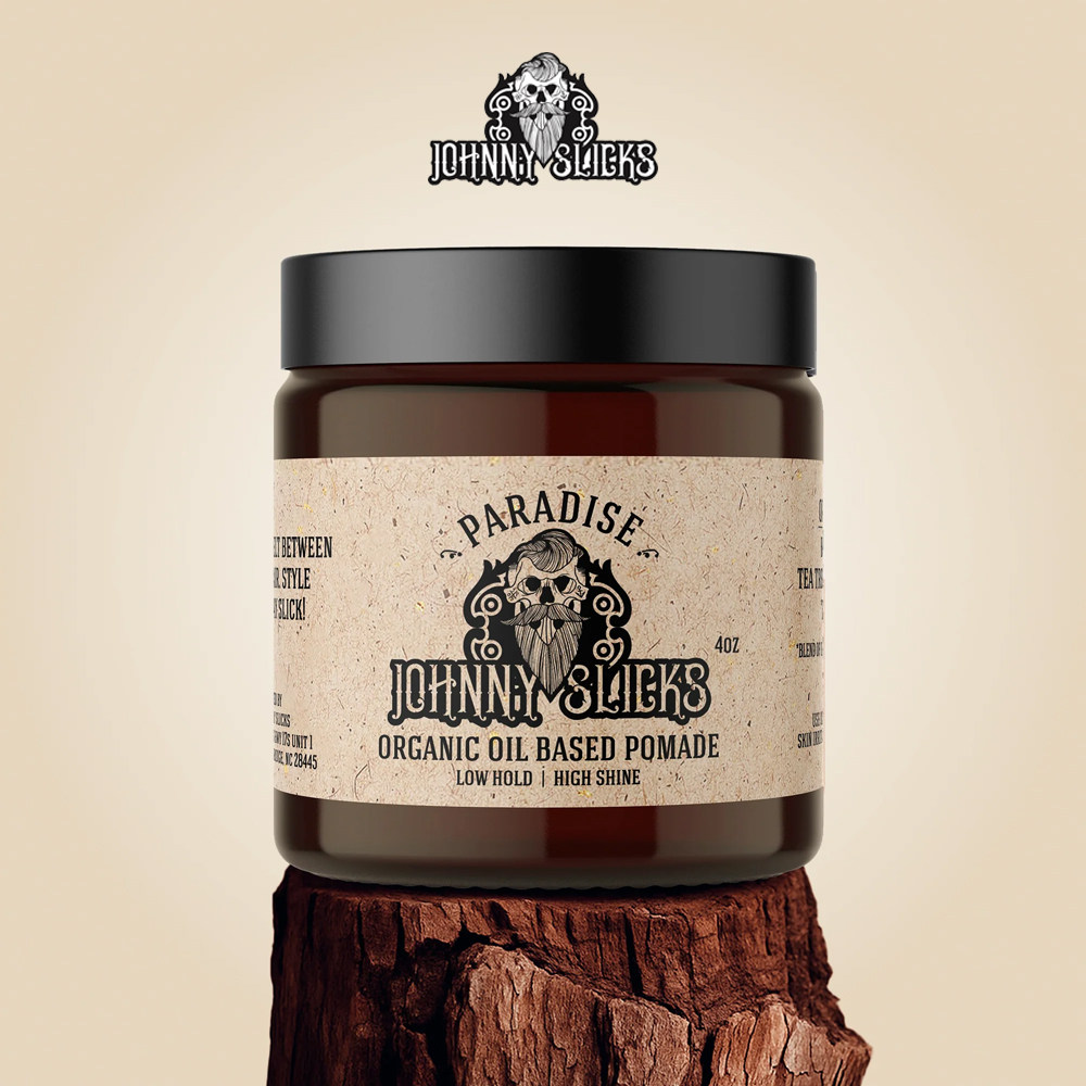 Johnny Slicks-Based Pomade秀发健康除皮屑松木烟草椰子有机发泥