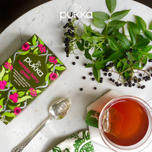 Pukka-普卡 Wonder Berry Green 能量浆果绿茶组合型花草茶 20袋