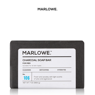 Marlowe-No. 106深层清洁吸收毒素毛孔畅通补水除暗沉肌木炭香皂