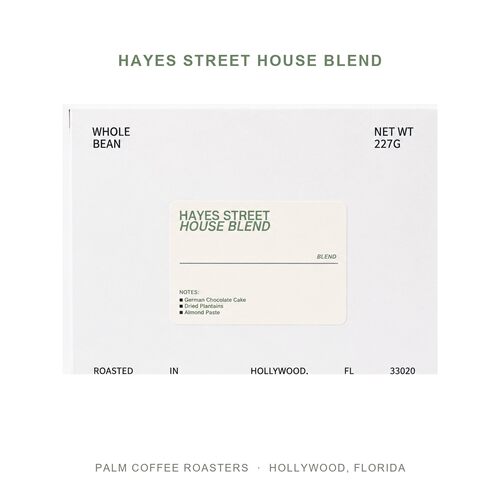 Palm美国Hayes Street招牌拼配中烘咖啡豆227g巧克力杏仁