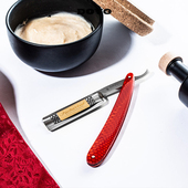 DOVO 不锈钢直刃剃须刀亚克力柄 Fachabeit 德国杜沃 限量版