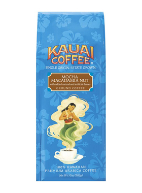 Kauai Coffee-可爱岛咖啡夏威夷摩卡澳洲坚果中度烘焙调味咖啡粉