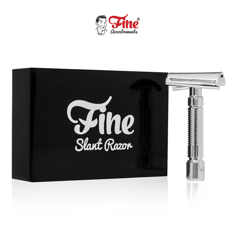 Fine Accoutrements-斜面倾斜边缘铝制男士刮胡刀双刃安全剃须刀