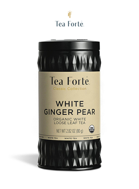 Tea Forte-WHITE GINGER PEAR生姜梨白茶甘草根辛辣味罐装茶叶80g