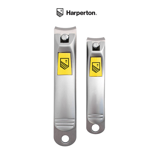 Harperton-专业医用级不锈钢手指甲刀脚趾甲指甲剪修甲 2件套装