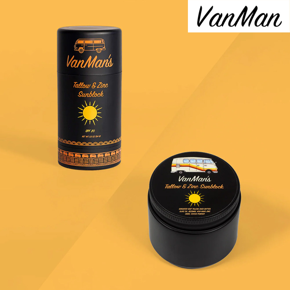 VanMan-采用100%食用成分SPF20防水非纳米氧化锌 牛油锌防晒霜94g