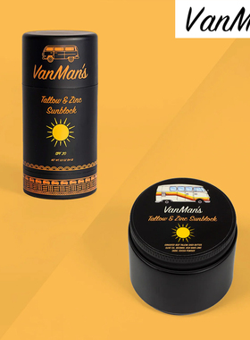 VanMan-采用100%食用成分SPF20防水非纳米氧化锌 牛油锌防晒霜94g