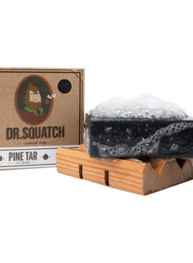 Dr. Squatch-松油 Pine Tar 天然磨砂男士香皂肥皂沐浴皂 140g
