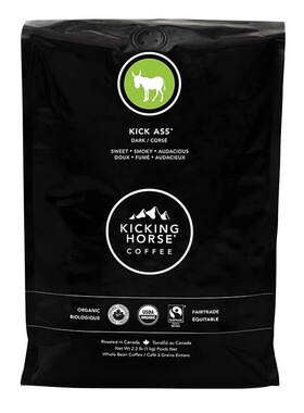 Kicking Horse-加拿大 Kick Ass 超赞 深度烘焙 咖啡豆 1kg