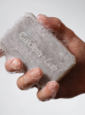 Caldera+Lab-罗勒檀香木质香100%植物配方滋润抗氧化去角质香皂