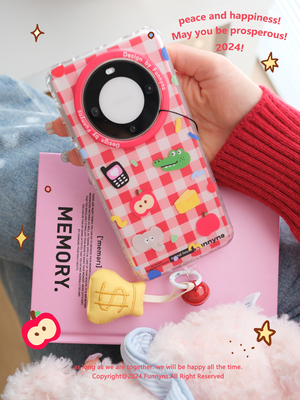 mate60pro新年糖果双层imd手机壳