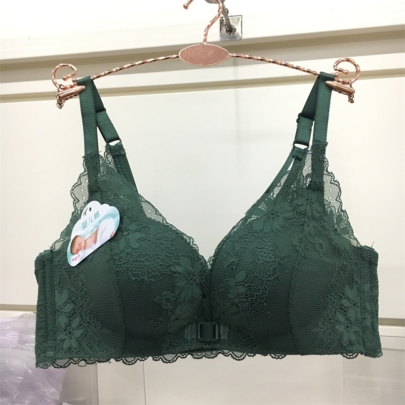 前扣美背聚拢厚款内衣法式上托