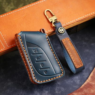 疯马皮手工真皮雷克萨斯车钥匙套