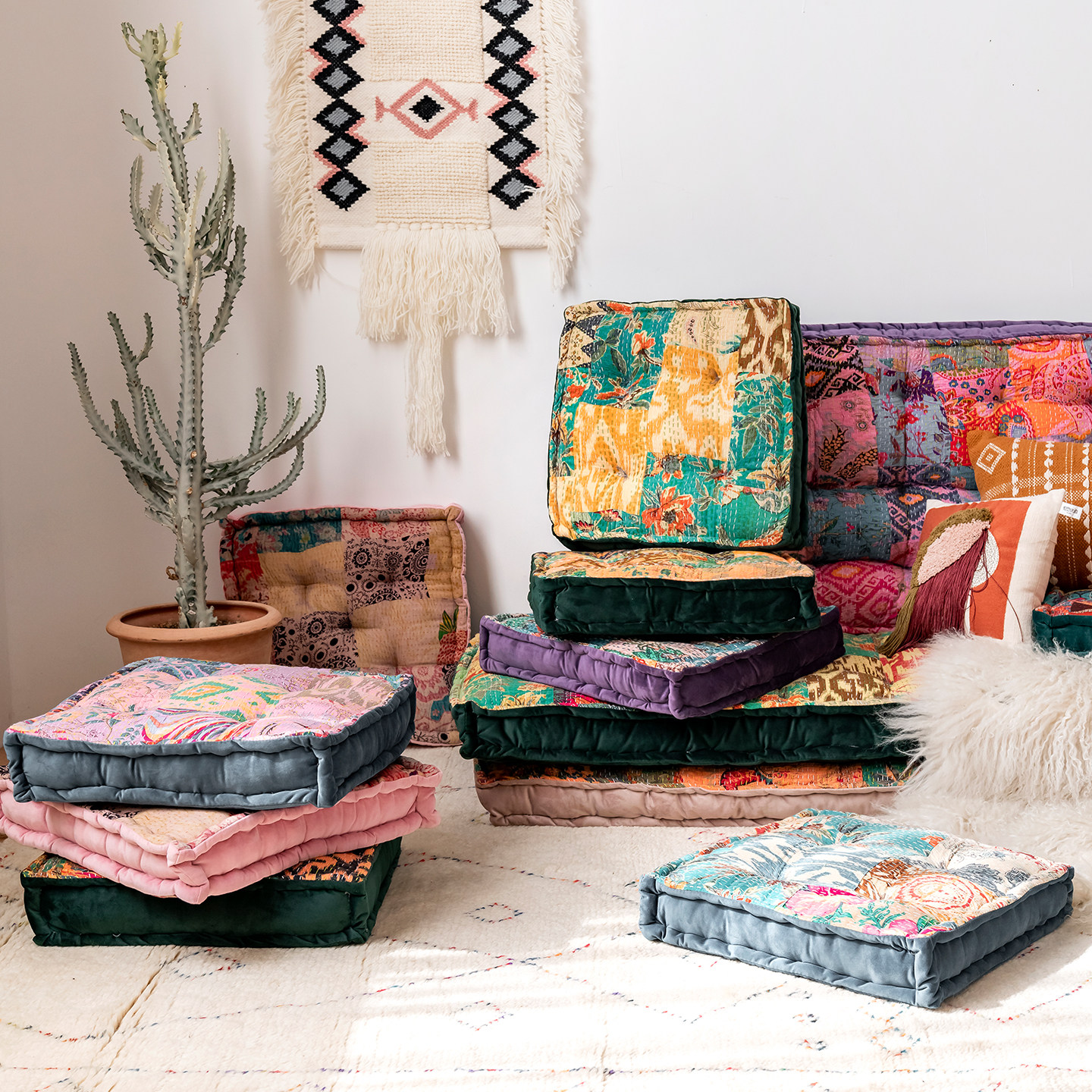 视觉味道波西米亚民族风打坐蒲团阳台榻榻米瑜伽印花坐垫布艺装饰,居家布艺,蒲团,淘宝优惠券,粉丝福利购,淘宝优惠卷