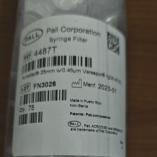 Pall 4487T Acrodisc® 针头式过滤器解析