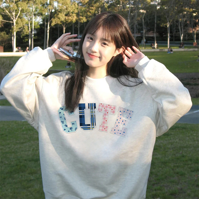 【重磅纯棉】秋冬美式连帽卫衣女