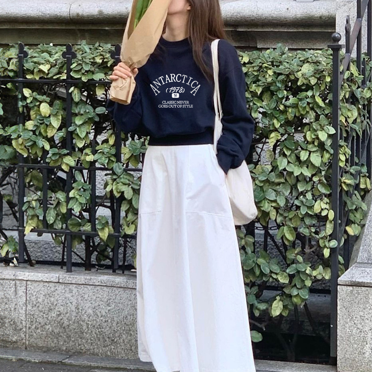 【重磅纯棉】秋冬美式圆领卫衣女