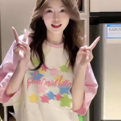 【100%纯棉】短袖设计感小众男女