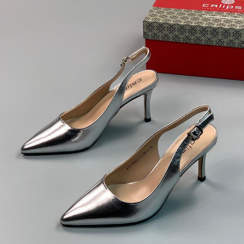 欧美外贸原单女鞋时尚百搭细跟高跟鞋女气质名媛风尖头浅口女单鞋