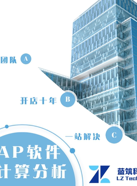 代做 SAP2000 超限抗震 Pushover分析舒适度分析 时程分析 计算书