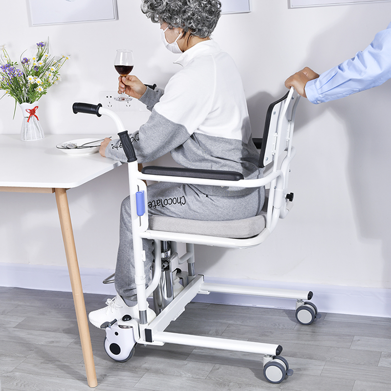 多功能液压升降移位机瘫痪老人转移车卧床残疾人护理坐便椅升降器