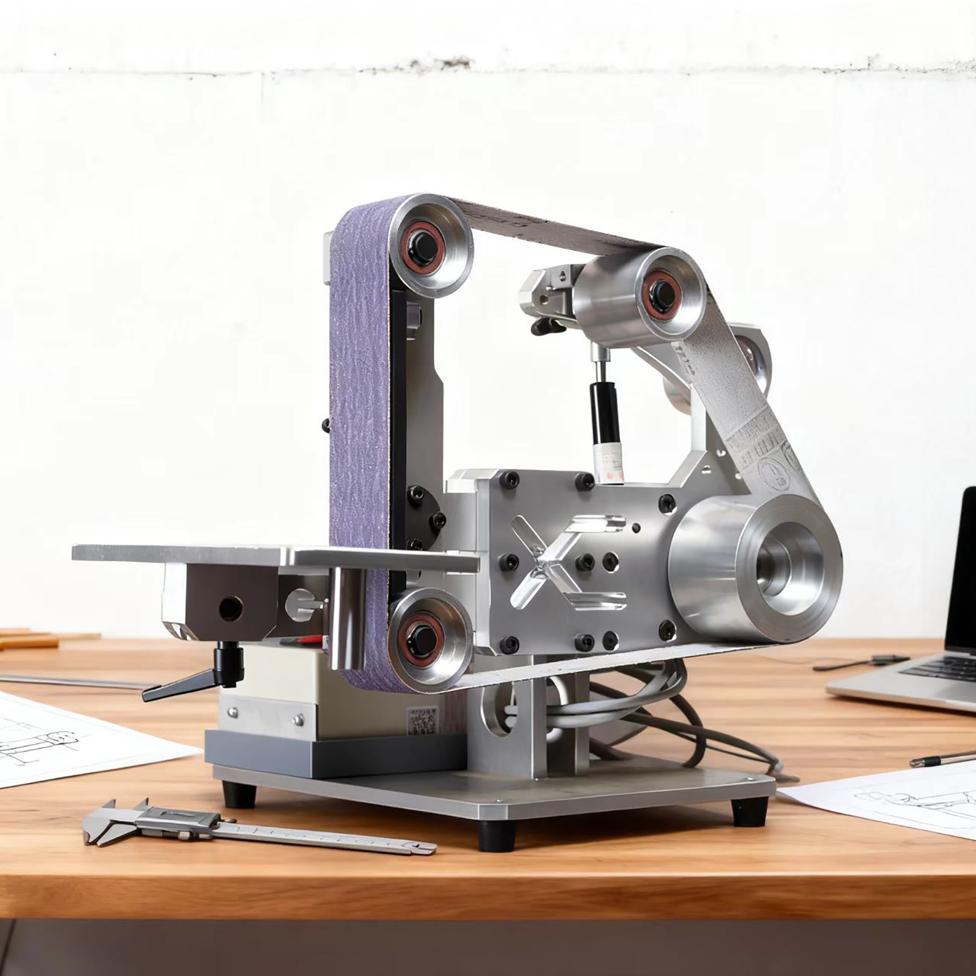 大型工业级砂带机金属木工研磨立卧两用915*50大功率木工修边打磨