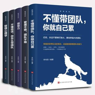 企业管理成功法则不懂说话怎么带团队不懂带团队你就自己累管理不狠团队不稳领导力管理心理学高情商管理书 企业经营管理书籍全5册