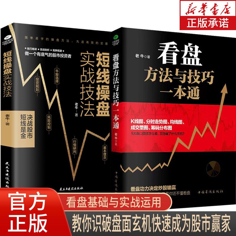 【全2册】一本书读懂K线图+看盘方法与技巧一本通 股票基础入门知识 零基础学炒股K线蜡烛图 股票看盘从基础到入门 炒股书籍