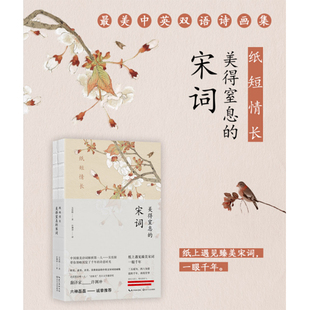 【许渊冲英译】纸短情长 美得窒息的宋词 英汉对照 吴俣阳著 朗读者嘉宾诺贝尔奖候选人许渊冲亲译 典藏宋词诗画集散文诗歌词曲