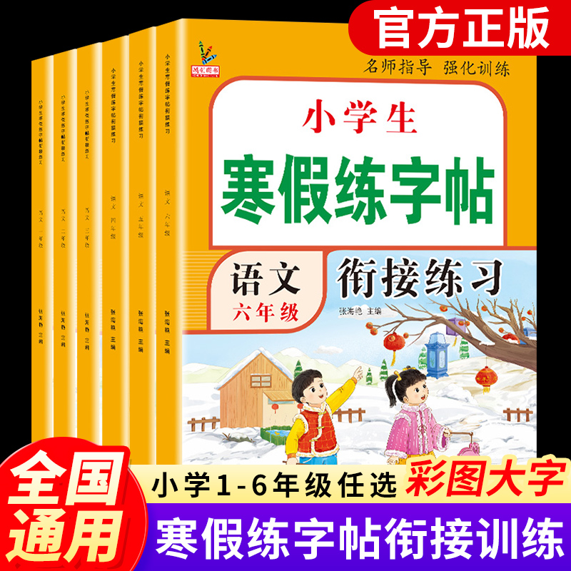 寒假练字帖衔接习一二三四