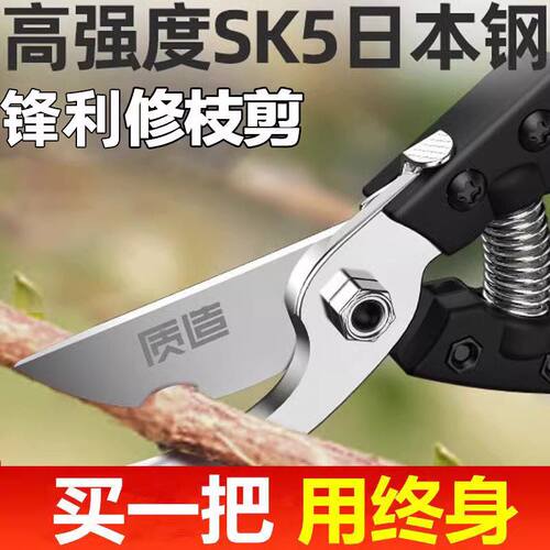 日本原装新款剪树枝专用剪刀园林修枝剪果树园艺sk5修花剪子省力