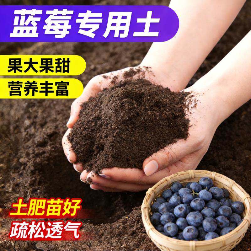 蓝莓专用土营养土腐殖土家用盆栽种植土壤蓝莓专用进口有机泥炭土