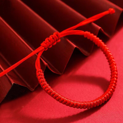 编织红绳手链手工幸运可调节手绳
