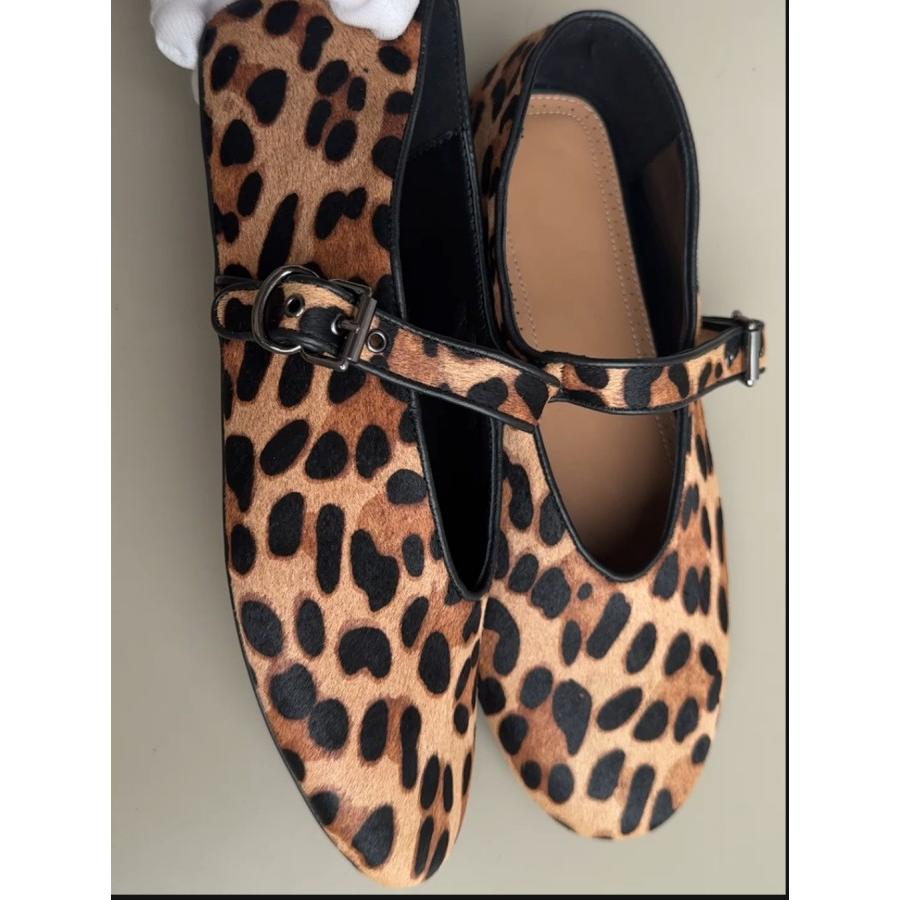 AL马毛圆头平底芭蕾舞鞋