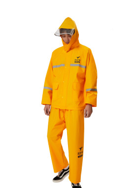 美团套装送外卖分体式logo雨衣