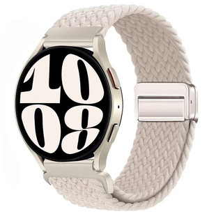 适用三星Galaxy watch7_6_5_4FE磁吸扣编织回环华为表带20_22mm