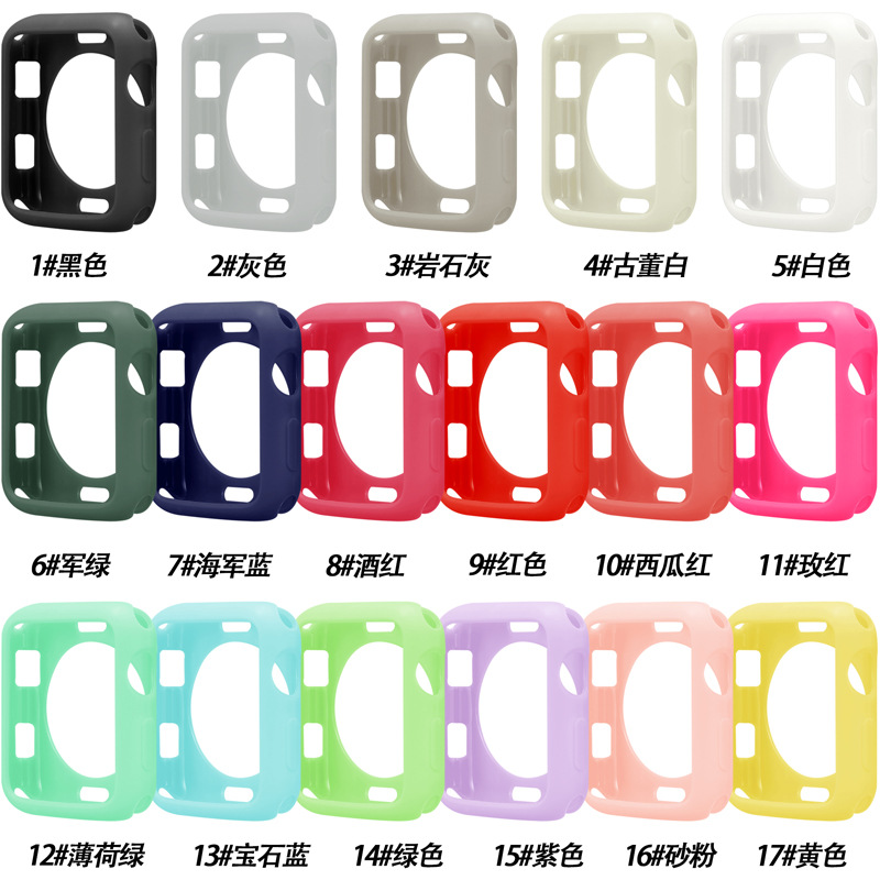 dt100pro+华强北纯色硅胶 保护壳S6watchm26plus手表套手表带表膜