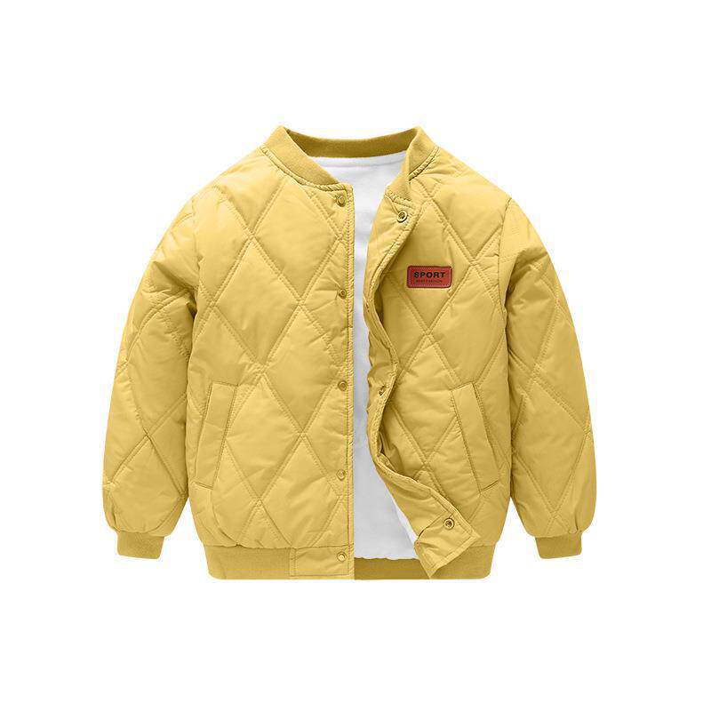 男童棉服外套2025秋冬新款韩版儿童宝宝夹克棒球服韩版加厚棉衣潮