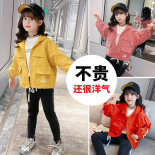 童装 韩版 女童外套春装 小女孩儿童夹克春秋款 洋气上衣 短款 2020新款