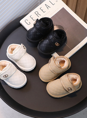 2023保暖宝宝棉鞋女1-3岁4男小童加绒加厚婴儿雪地靴软底学步鞋冬
