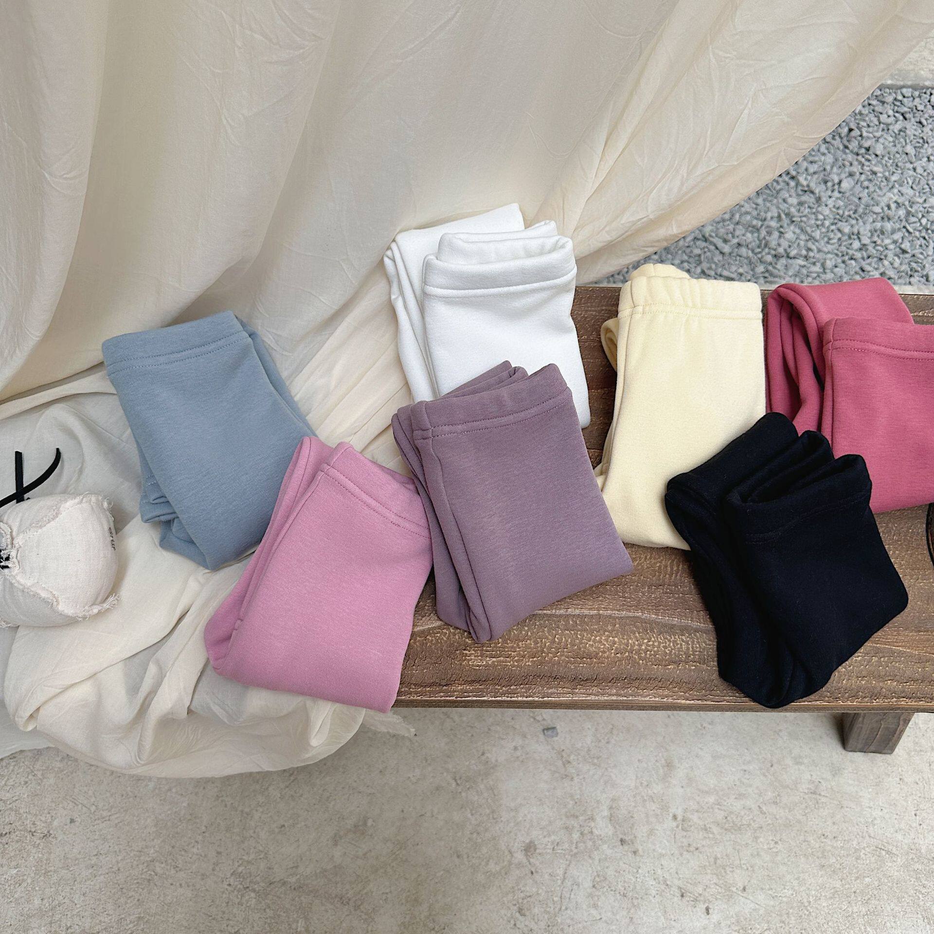 蔗梨童装女童加绒打底裤2025秋冬新款洋气儿童秋裤不倒绒宝宝裤子