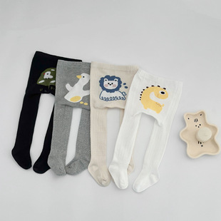 婴儿连裤袜春秋宝宝大pp打底裤连体婴幼儿女宝卡通裤袜秋冬打底袜