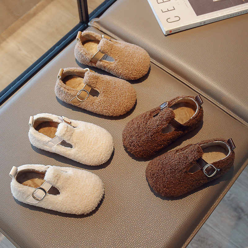 儿童棉鞋2025秋冬新款韩版男宝宝英伦风魔术贴保暖羊羔毛豆豆鞋,童鞋/婴儿鞋/亲子鞋,棉鞋,淘宝优惠券,粉丝福利购,淘宝优惠卷
