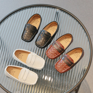 2025春季新款方口小童皮鞋韩版女童豆豆鞋英伦风公主鞋宝宝单鞋潮